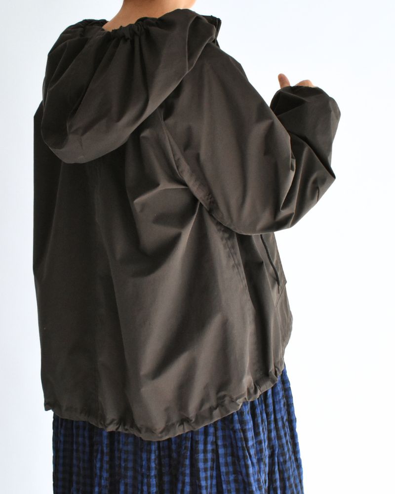 オーバーサイズ フーディジャケット Brown