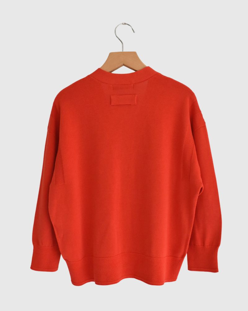 COVE Vネックショートカーディガン Orange