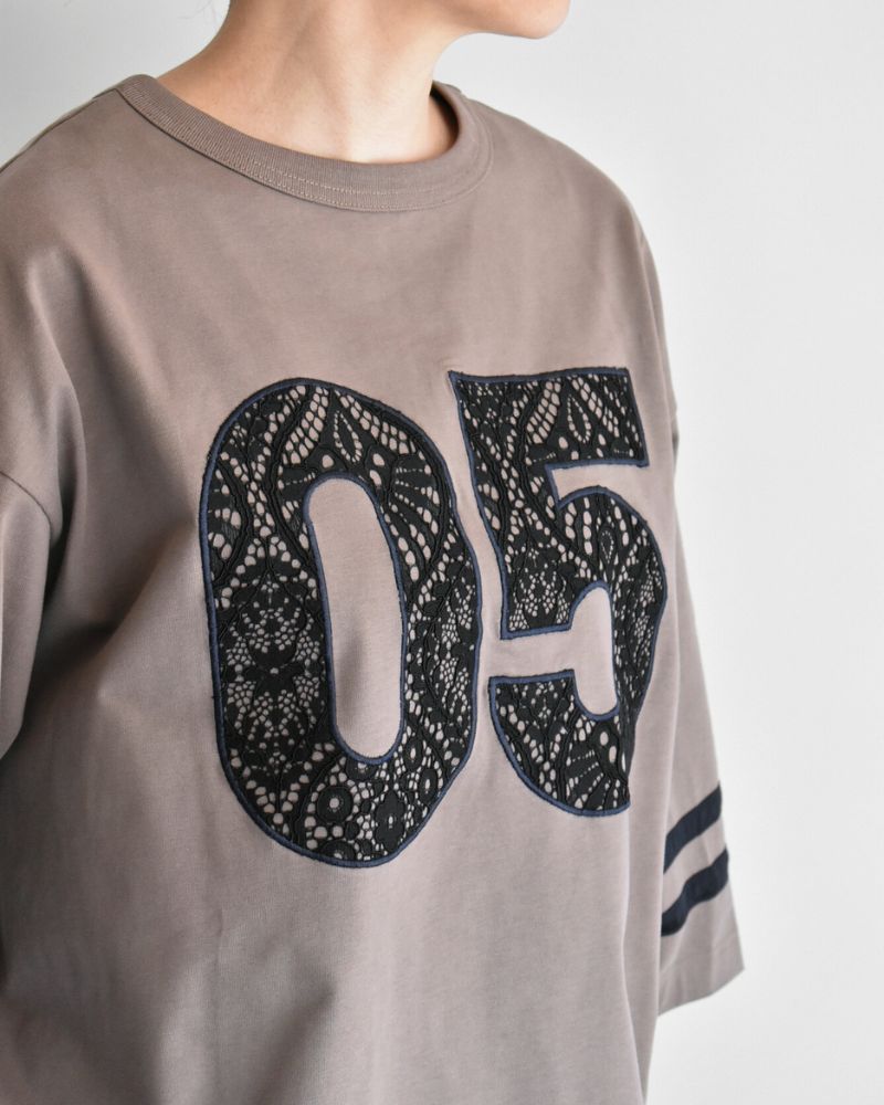 2WAYナンバリングトップ 'KEATS' Grayge