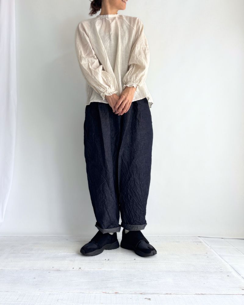 ライトデニムスローパンツ Indigo