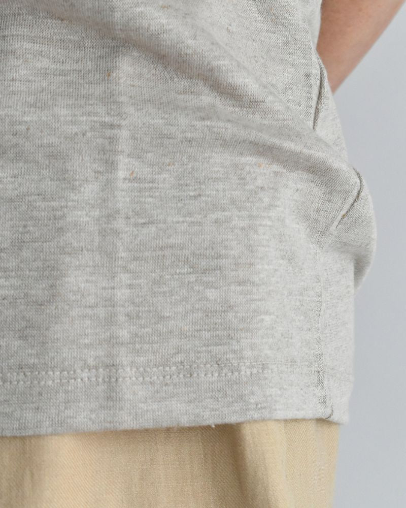 クルーネック ノースリーブTシャツ Natural