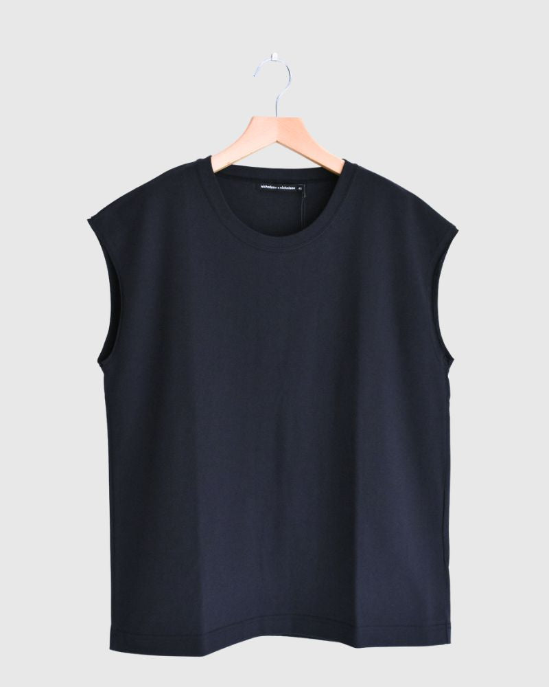 CALM フレンチスリーブTシャツ Navy