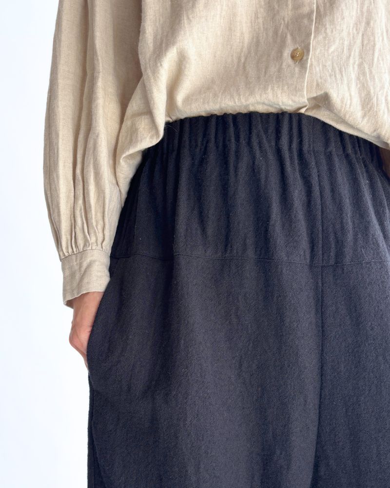 ウールパンツ Black