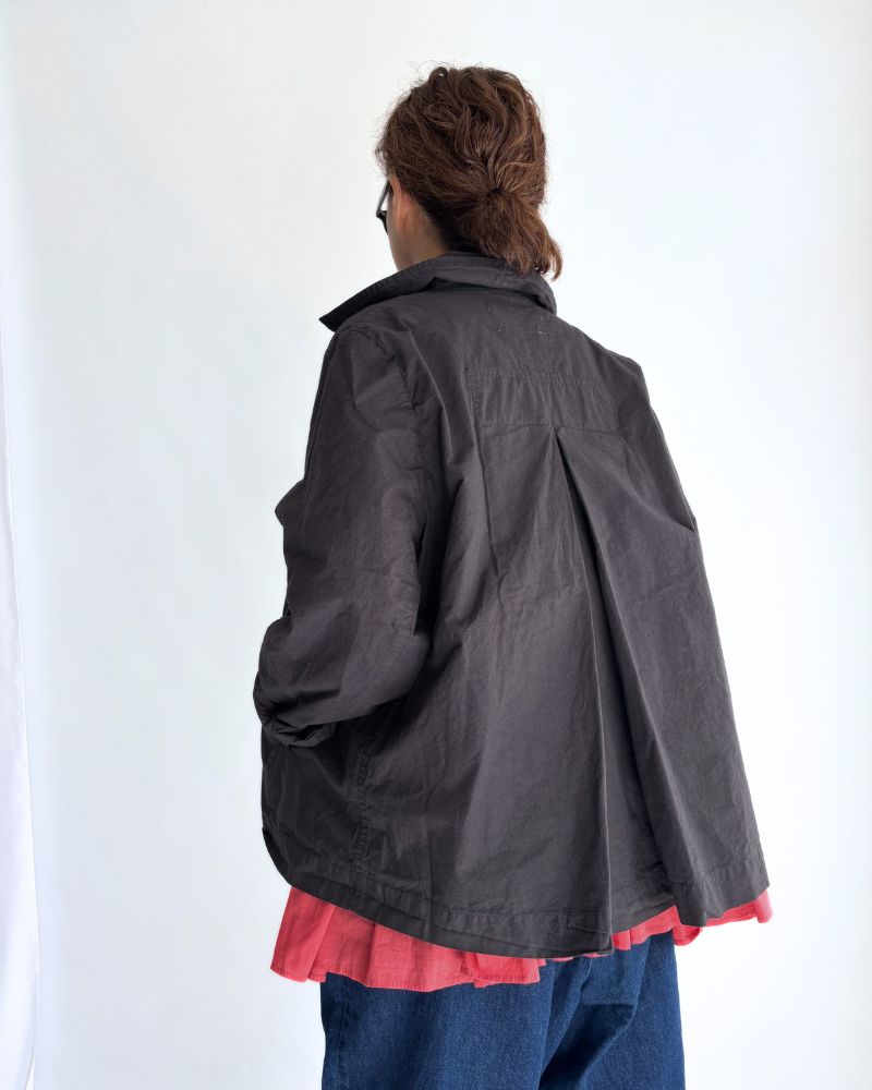 ダブルボタンショートコート CharcoalGray