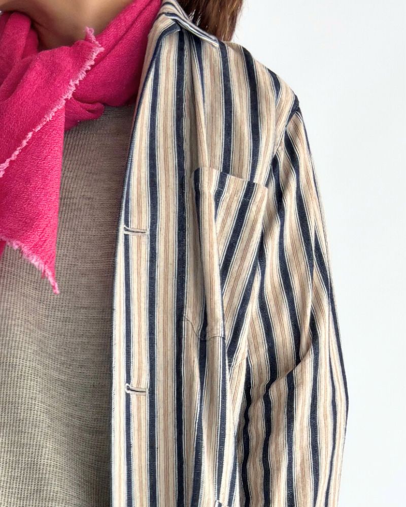 インディゴストライプ アトリエジャケット Stripe