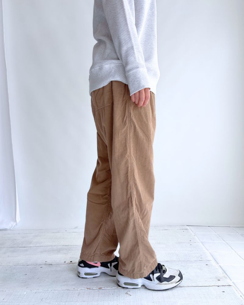 26 WALES CORDUROY OVERDYE EASY PANTS Khaki