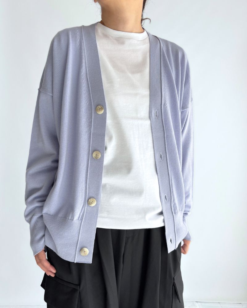 メリノダディカーディガン Lavender