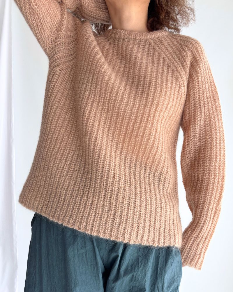 モヘアプルオーバー PinkBeige