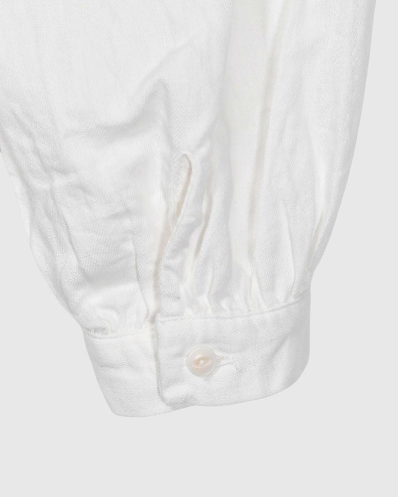 ANTIQUE PIN TUCK PULL SHIRT WhiteDenim