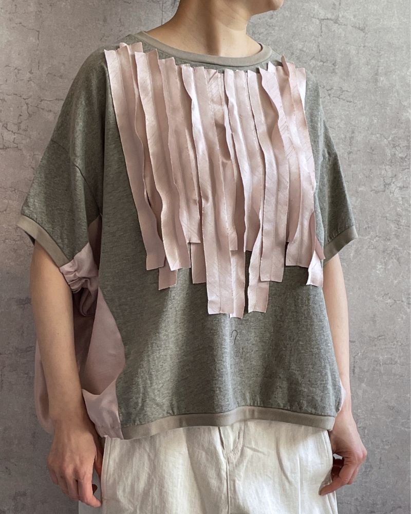 【追加生産】S/S 8T010 異素材スラッシュTee （6月中旬）