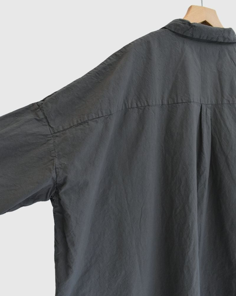 シュリンクオープンカラーシャツ Gray