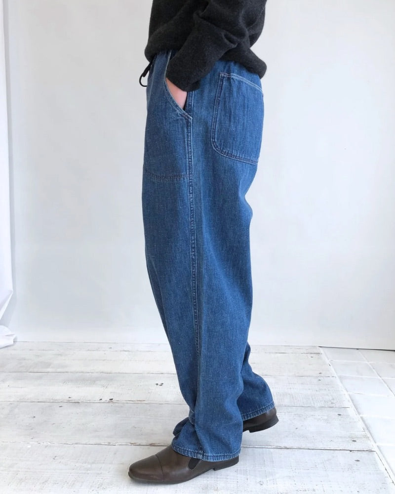 【sale】ワークデニムイージーランチPN Navy