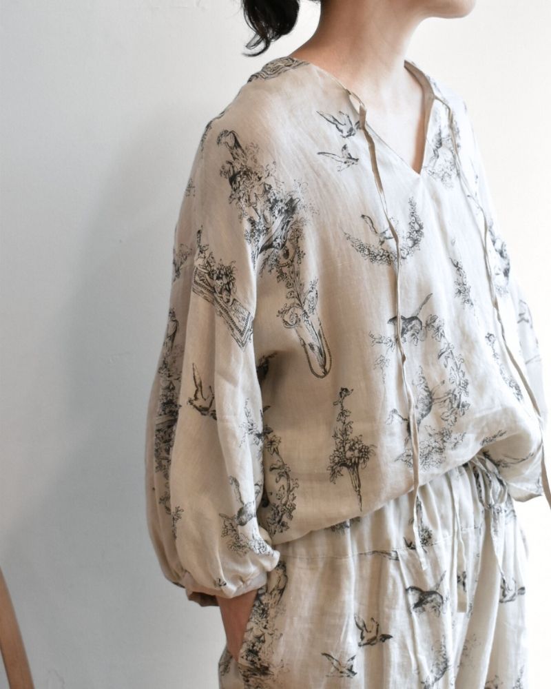 【予約】MS/F G1205 Florence ブラウス - reversible -（8月初旬 - 8月中旬）