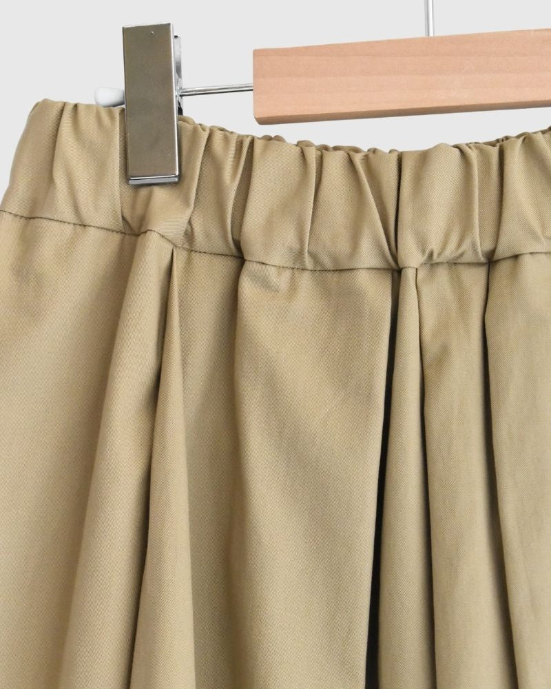 DOLLY-TWILL タックスカート Beige