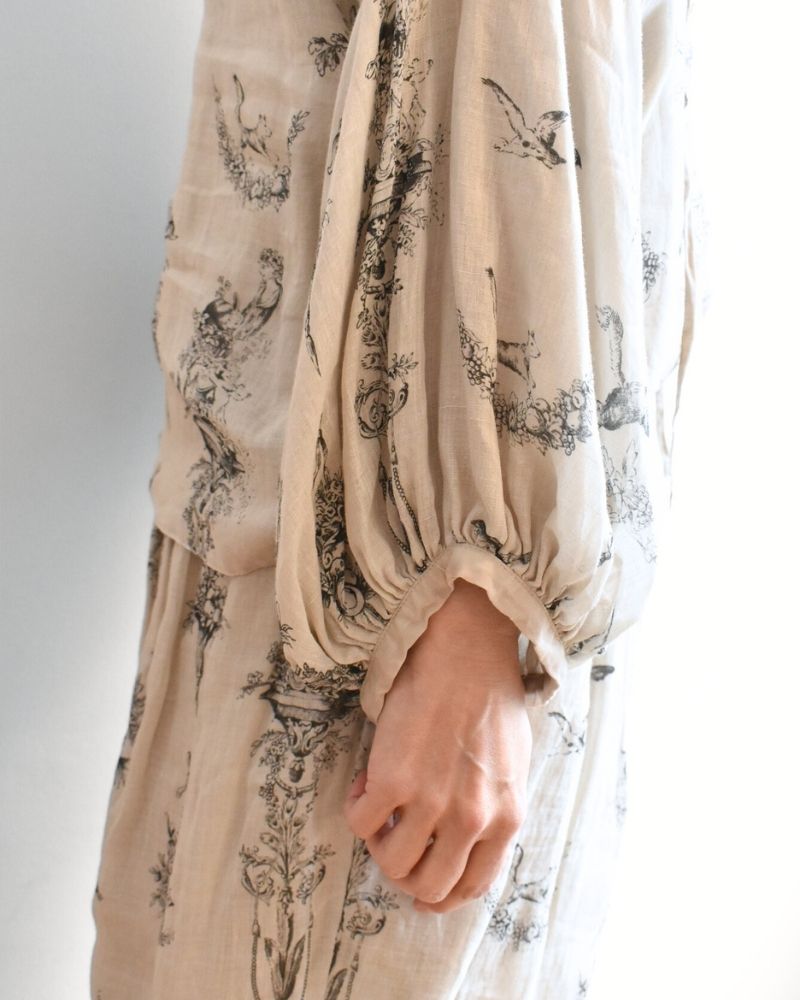 【予約】MS/F G1205 Florence ブラウス - reversible -（8月初旬 - 8月中旬）