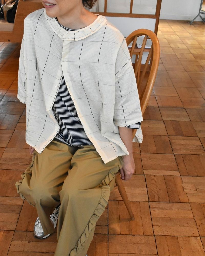 【予約】S/S R364 CAMILLE FRILL BLOUSE（5月初旬 – 5月中旬）