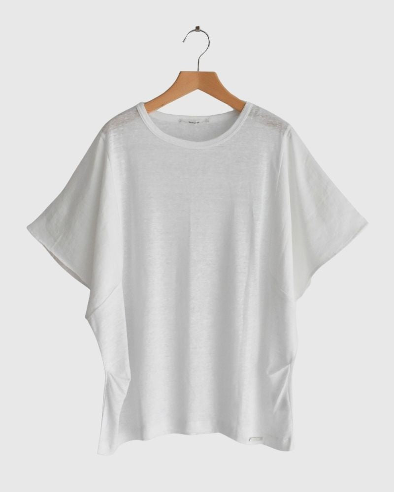【sale】リネンTee White/White