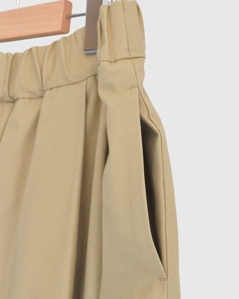 DOLLY-TWILL タックスカート Beige