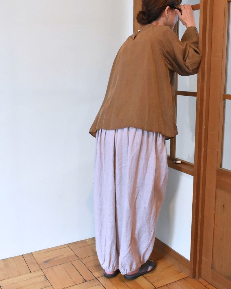 【予約】S/S G1164 LINEN ameri PANTS（3月初旬 – 3月中旬）