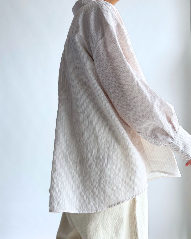 シアーストライプシャツ 'TESSA' OffWhite