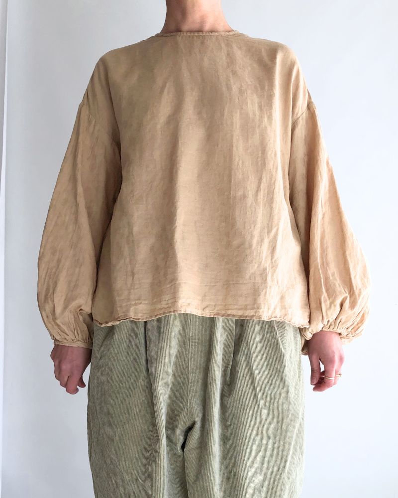 アンティークローズジャカードモダニストブラウス AntiqueBeige