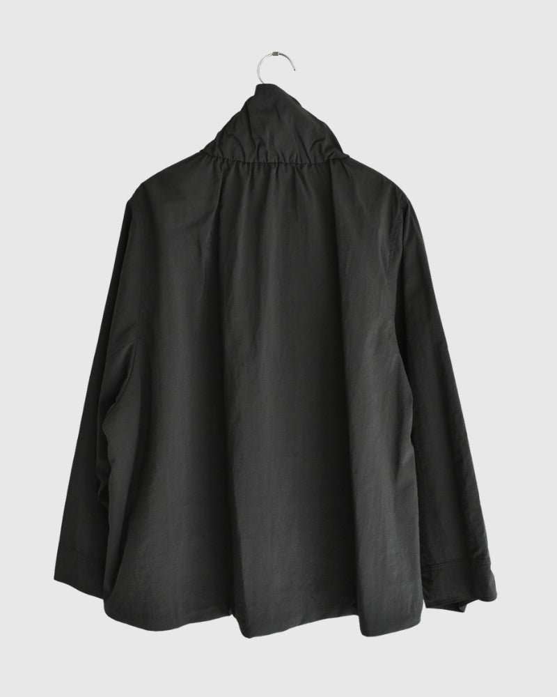 ファンネルネックジャケット Black