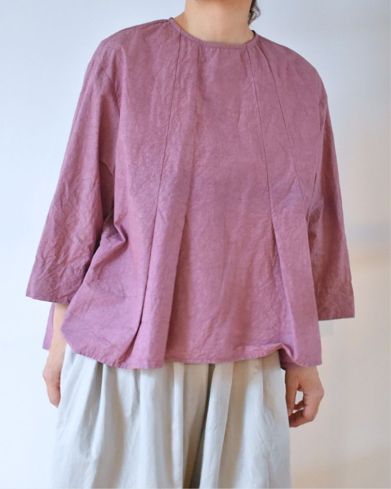 【予約】S/S R341 TUCKED BLOUSE（3月初旬 – 3月中旬）
