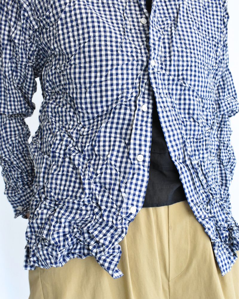 REGULAR COLLAR L/SL SHIRTS BlueGingham
