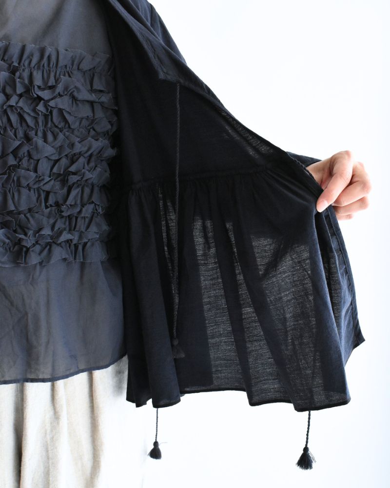 HANDWOVEN COTTON HAKEME CACHE COEUR DarkNavy