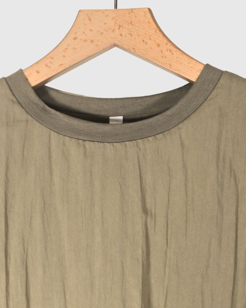 【sale】LAYERED TOPS 'HABOI' Khaki Beige