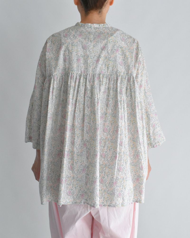 LIBERTY PRINT シャツブラウス Iris