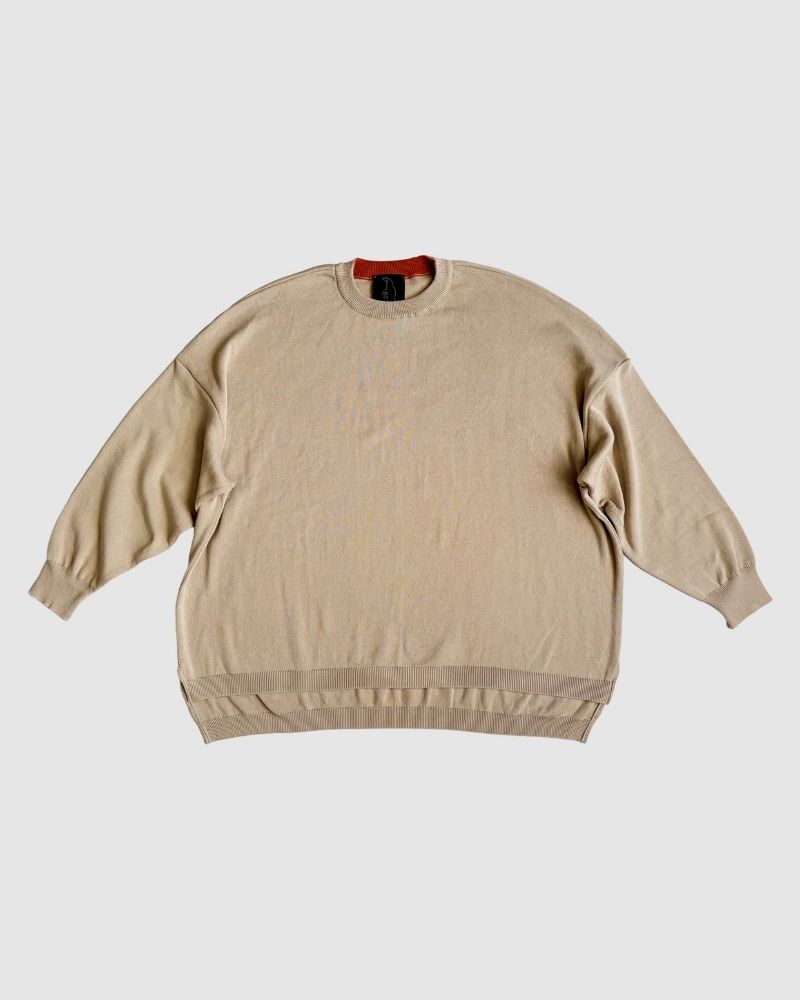 【予約】A/W TT165b コットンでできたニットプルオーバー（8月）