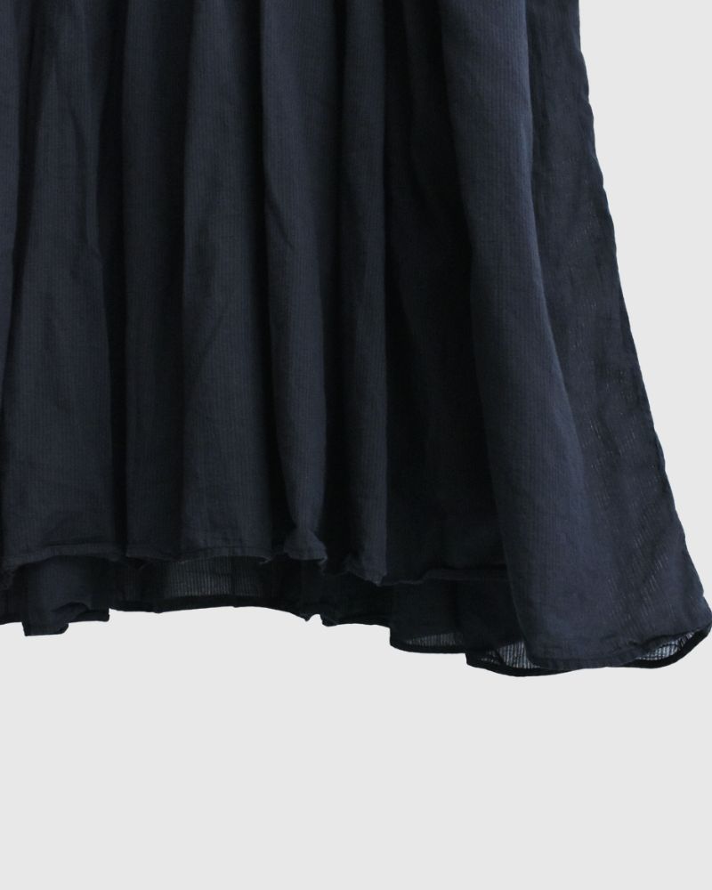 CREW-NECK F/SL DRESS WITH PINTUCK Marine