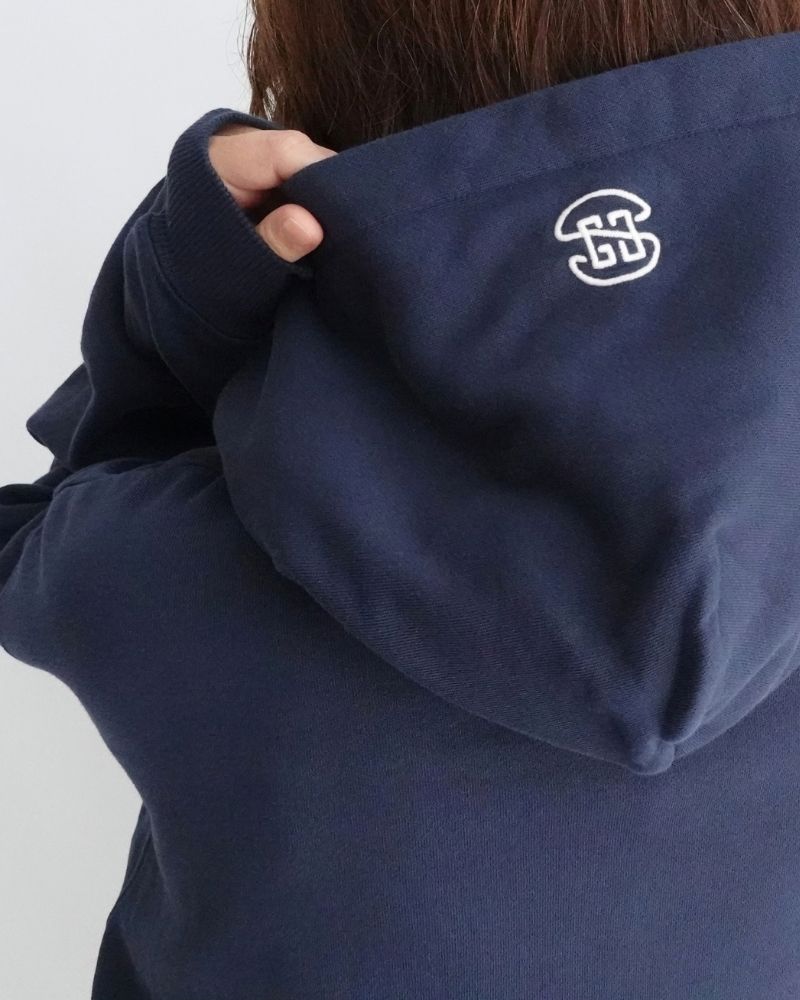 ウラケ GRVYCLRS アップリケ パーカー (MENS) Navy