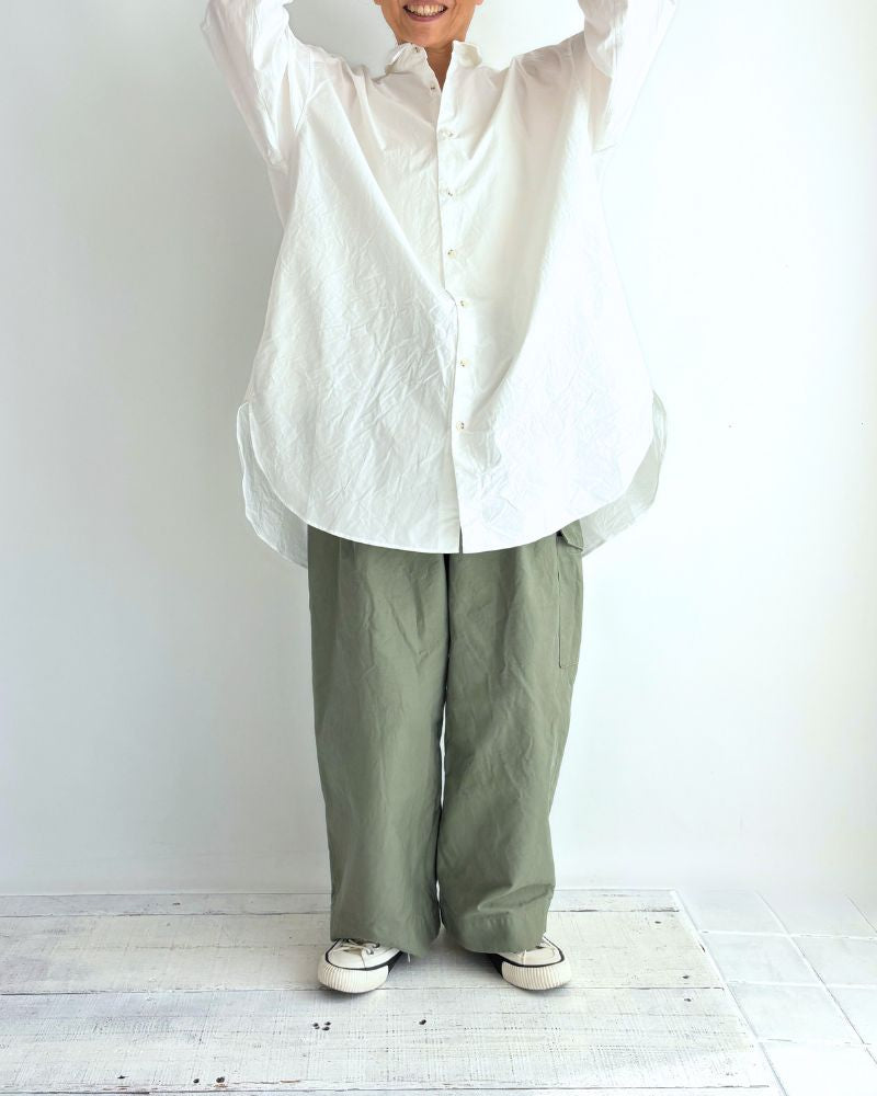 タイムレスロングシャツ White