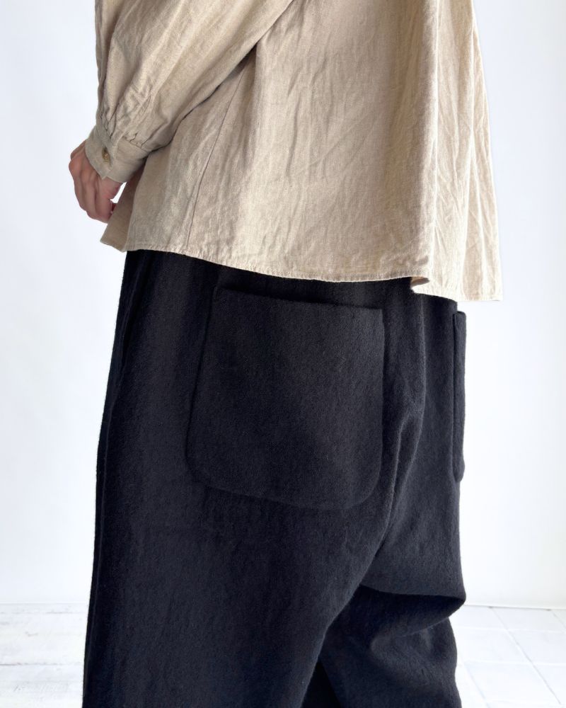 ウールパンツ Black