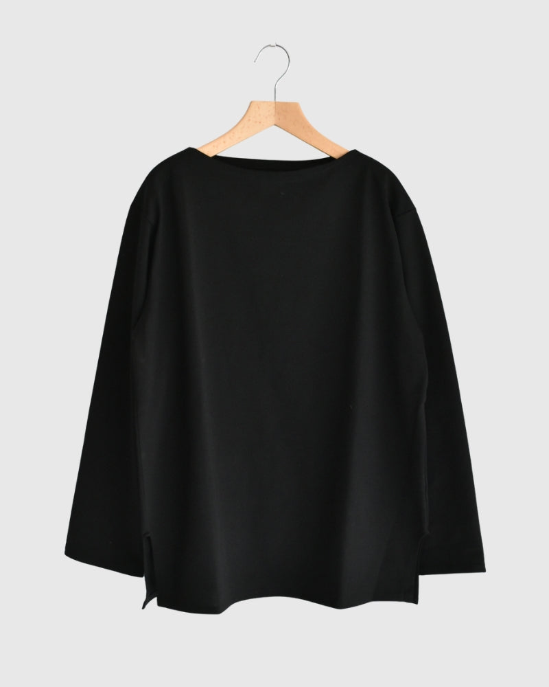 ギザコットン バスクTシャツ Black