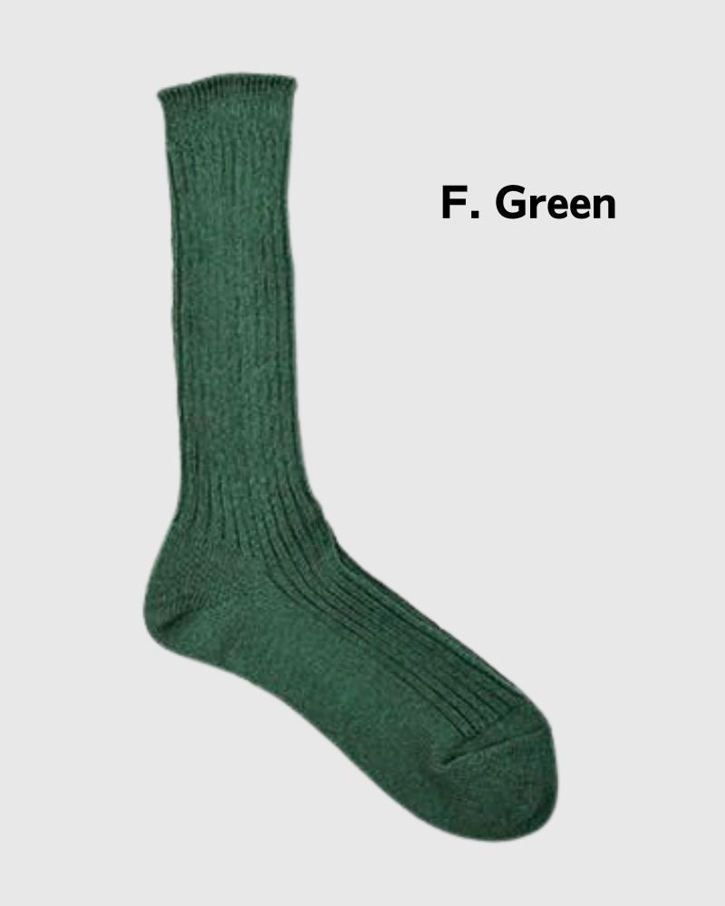 L019 Linen Color Rib Socks