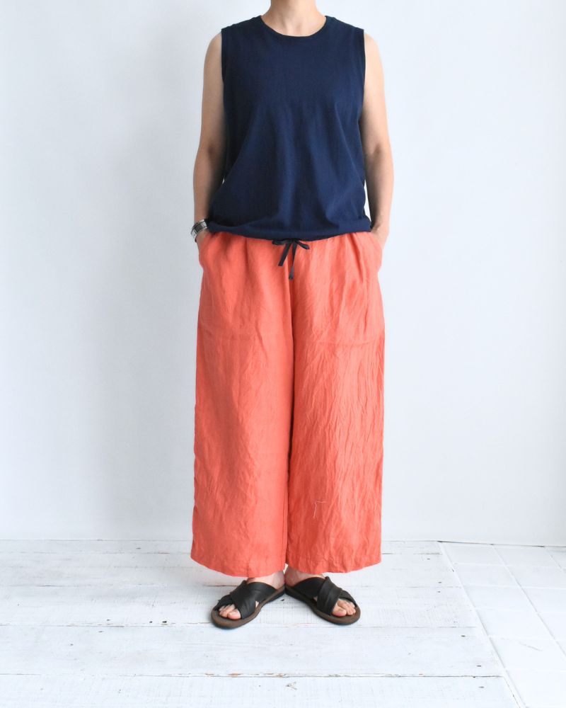 ノースリーブ ドロストTシャツ Navy