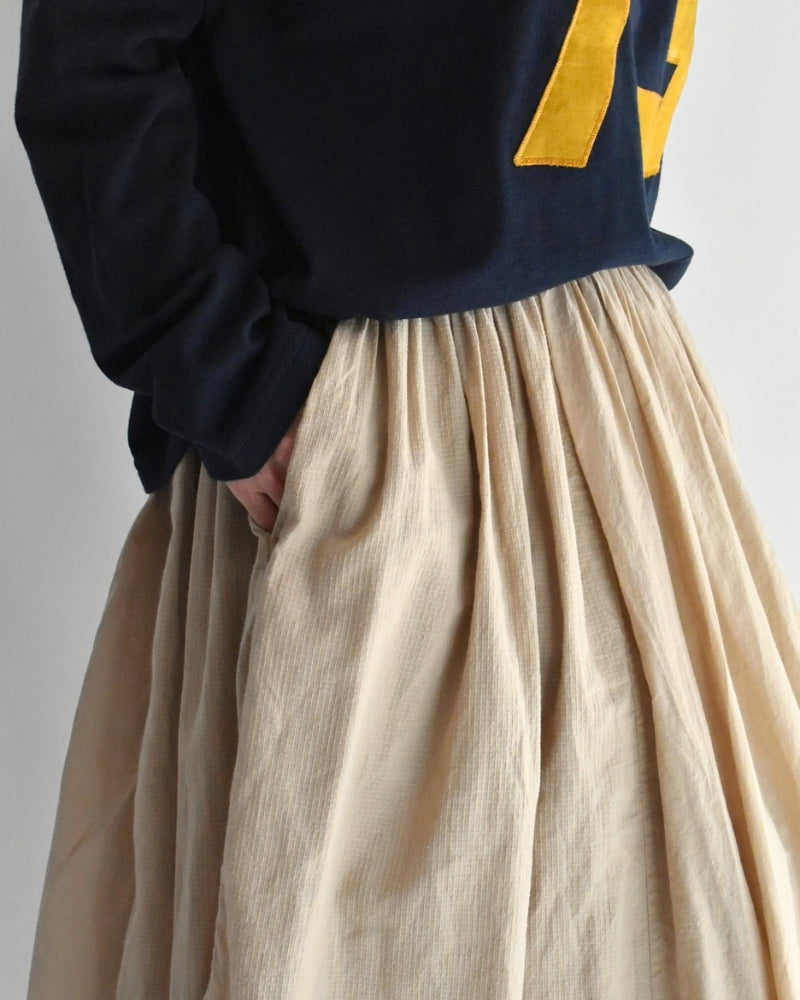 RAJASTHAN GATHERED SKIRT Beige