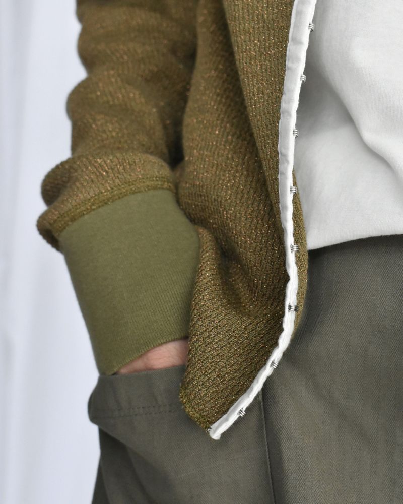 ラメサーマル リメイクカーディガン Khaki
