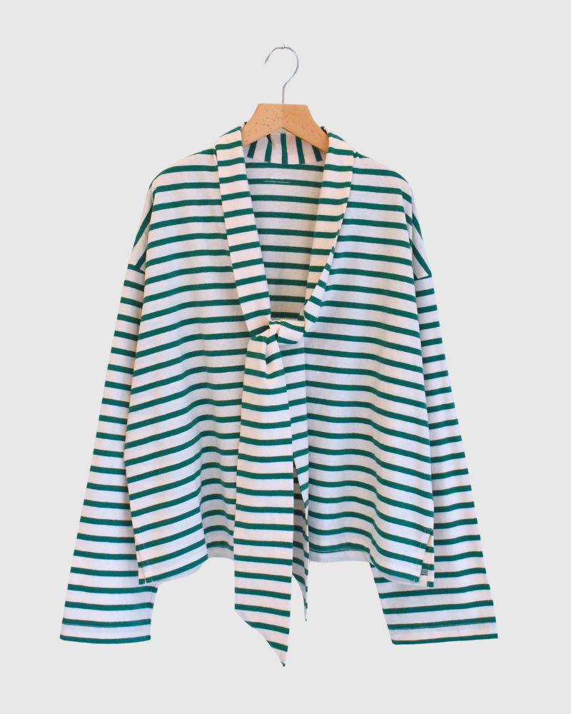 taco cotton ボーダータイ Pink/Green