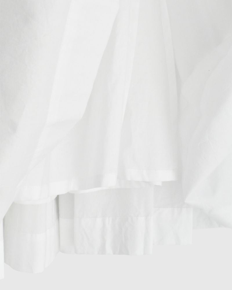 ティアードギャザースカート（COTTON） White