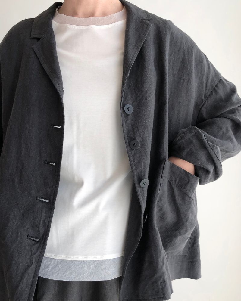 ANAIA SMOOTH/TULLE プルオーバー White