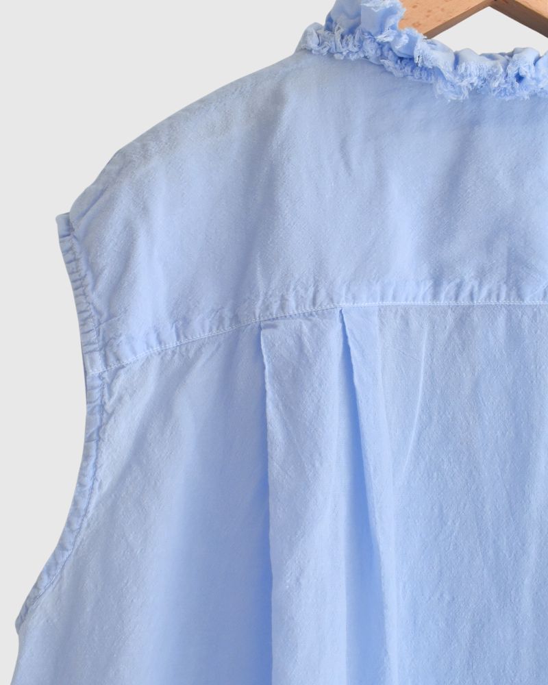 フリルノースリーブ Blue