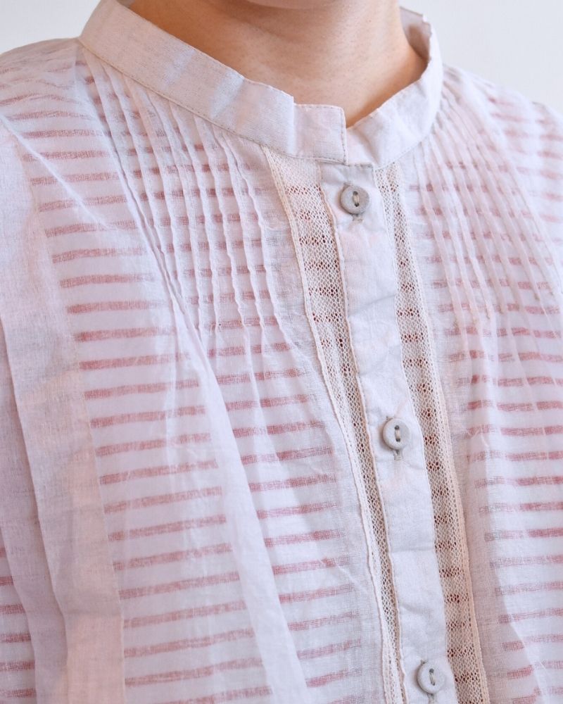 【予約】MS/F RS001 エアリーピンタックレースブラウス（9月初旬 - 9月中旬）