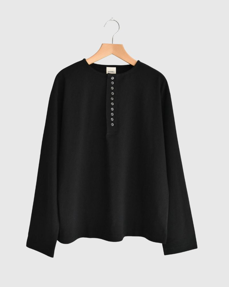 10ボタンTee Black