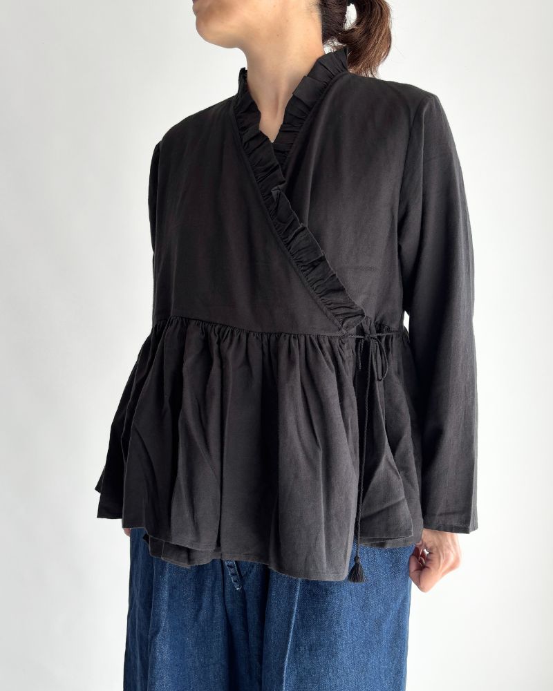 2025年AW メゾンドソイル　ツイルコットンカディ　カシュクールⅠ 2025年AW メゾンドソイル ツイルコットンカディ カシュクールⅠ