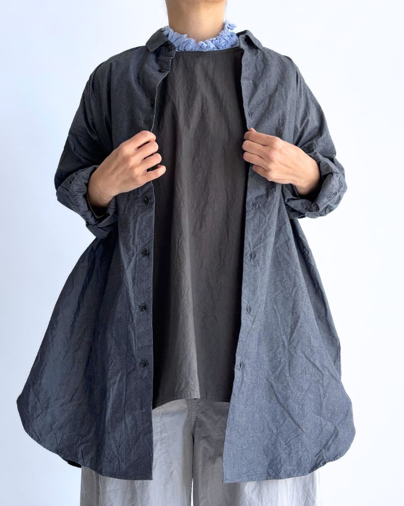 プレーンチュニック CharcoalGray