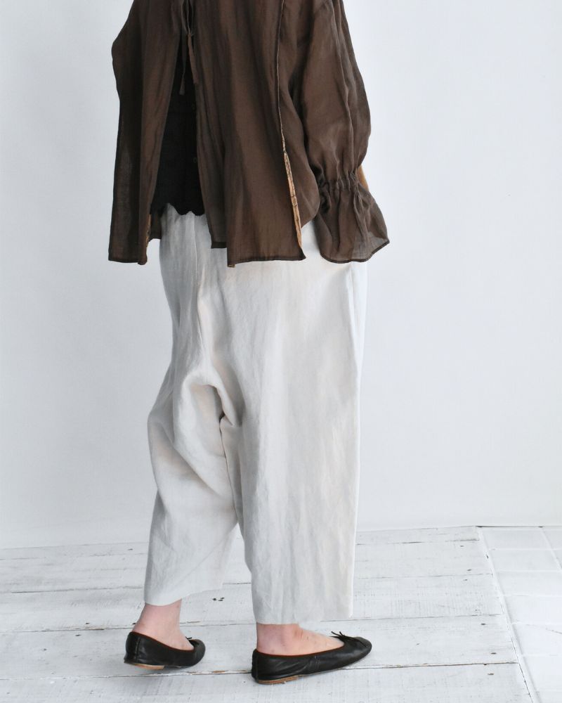 エッグパンツ（LINEN） IceGray